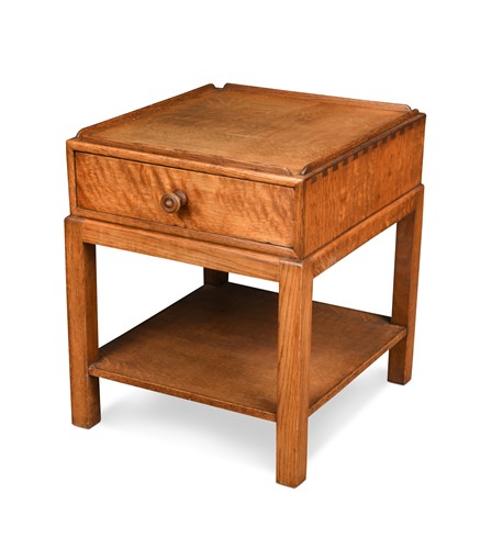 Lot 215 - An Art Deco oak side table or bedside