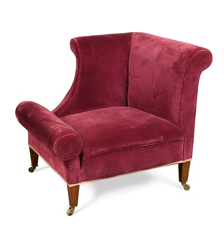 Lot 173 - After Edwin Lutyens, an upholstered 'Napoleon' armchair