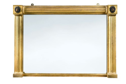 Lot 780 - A classical style giltwood overmantel mirror, 19th century