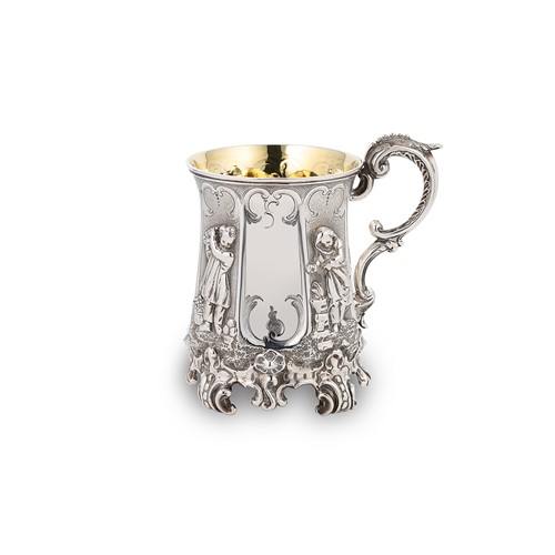 Lot 367 - A Victorian silver christening mug