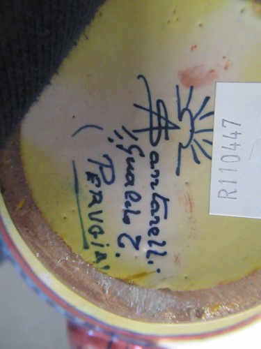 Lot 28 - Alfredo Santarelli, a lustrous faience tea for...