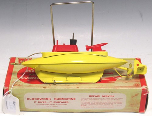 Lot 30 - A Sutcliffe model of a yellow submarine, with...