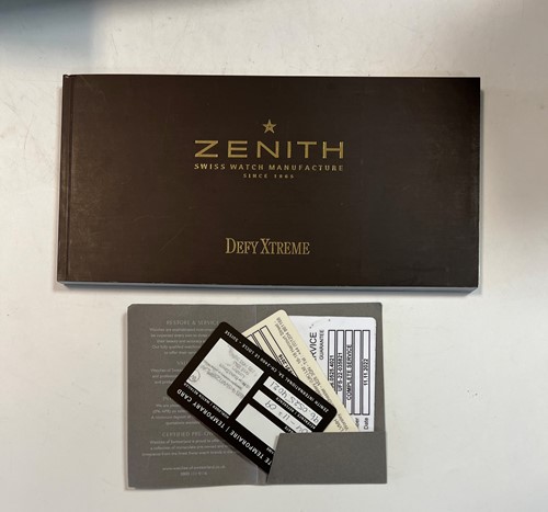 Lot 223 - Zenith - A steel and titanium 'El Primero Defy Xtreme Open' chronograph wristwatch