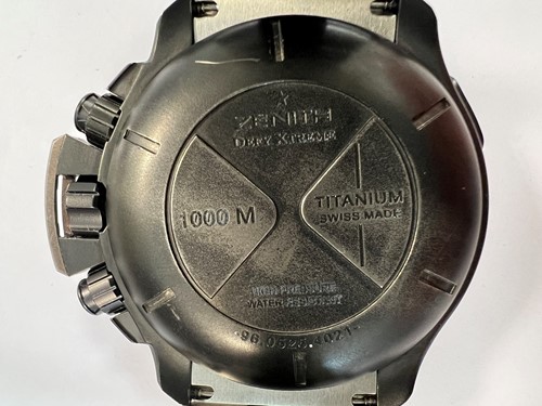 Lot 223 - Zenith - A steel and titanium 'El Primero Defy Xtreme Open' chronograph wristwatch