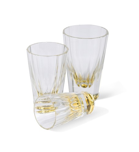 Lot 6 - A group of Art Deco liqueur glasses, probably Bohemian