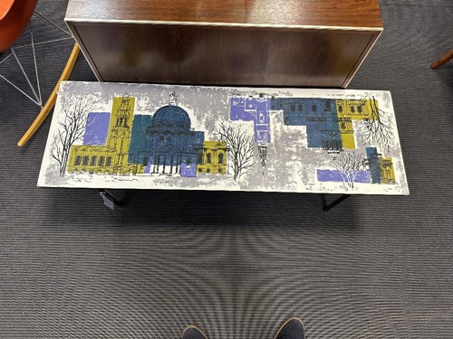 Lot 264 - John Piper for Terence Conran, a 'London Skyline' two-tier coffee table