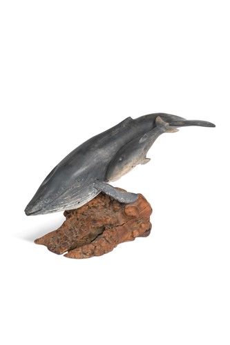 Lot 92 - John Mainwaring (Contemporary), Humpback Mother Whale & Calf