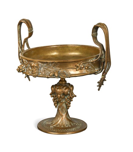 Lot 825 - Collas and Barbedienne, a bronze twin-handled tazza
