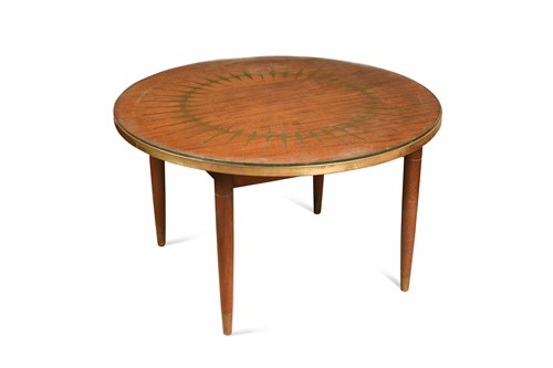 Lot 260 - A mid-century glass topped afromosia coffee table