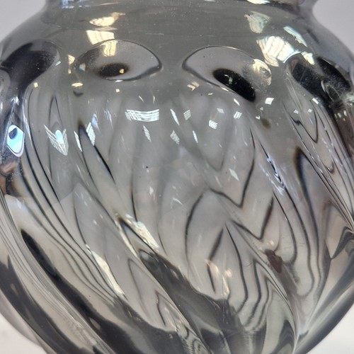 Lot 7 - Rudolf Schrötter for Inwald, an Art Deco grey glass vase, circa 1935