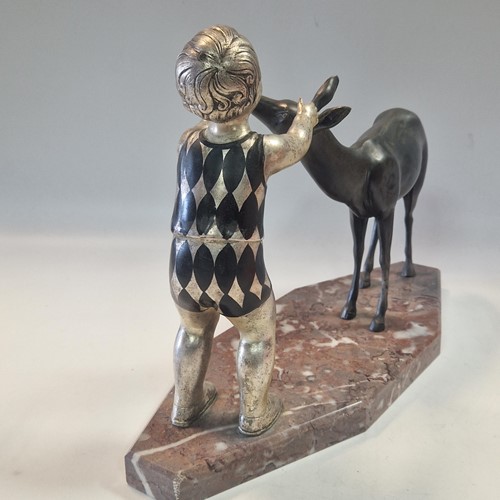 Lot 74 - After Uriano (Ugo Cipriani, 1887-1960), an Art Deco spelter figure group
