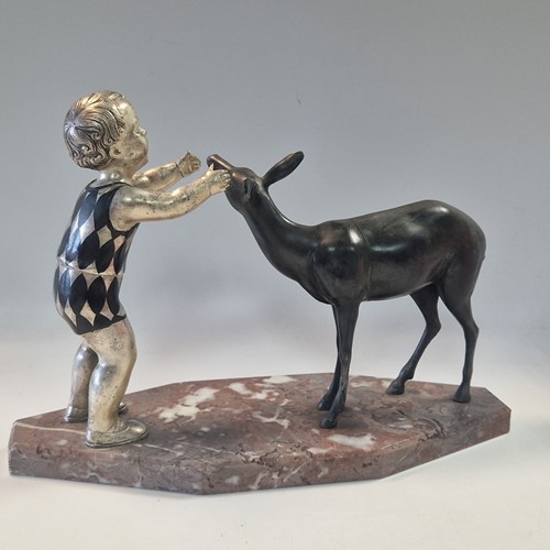 Lot 74 - After Uriano (Ugo Cipriani, 1887-1960), an Art Deco spelter figure group