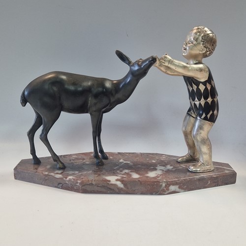 Lot 74 - After Uriano (Ugo Cipriani, 1887-1960), an Art Deco spelter figure group