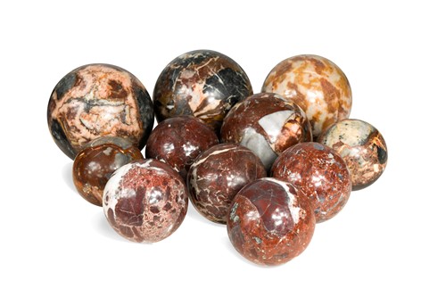Lot 840 - A collection of eleven marble balls
