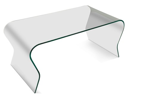 Lot 267 - A contemporary glass coffee table