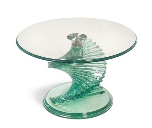 Lot 271 - After Danny Lane, a sculptural glass coffee table