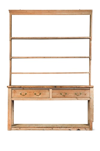 Lot 579 - A Victorian pine dresser