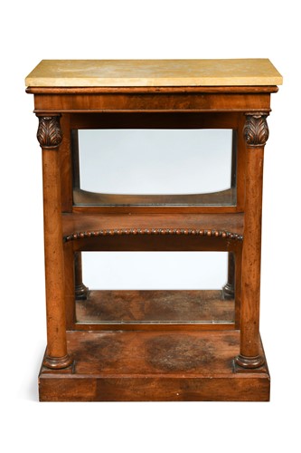 Lot 832 - A William IV walnut console table