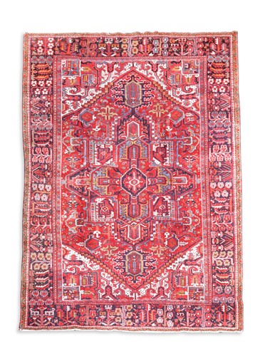 Lot 590 - A Heriz carpet, circa 1940