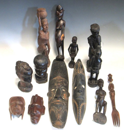 Lot 59 - A collection of various African hardwood...