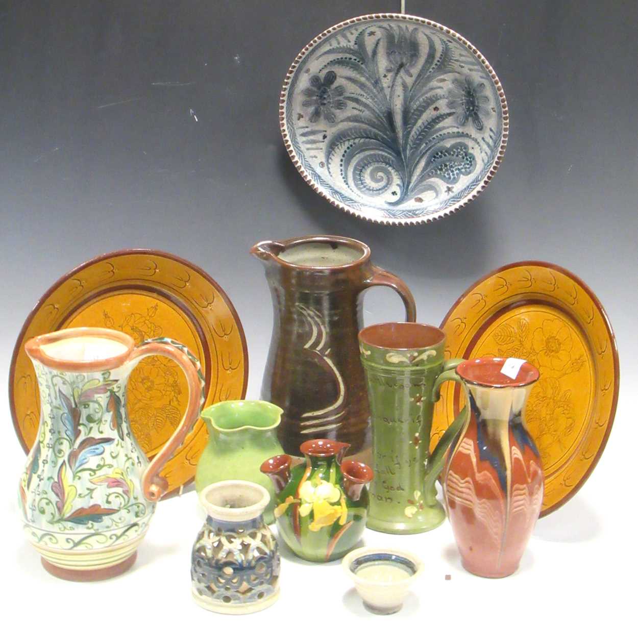 Lot 64 - A group of studio pottery items by David