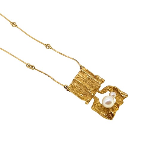 Lot 125 - Björn Weckström - A pearl necklace