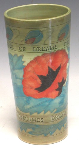 Lot 11 - A Dennis China Works Poppy pattern vase, 19cm...