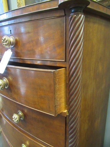 Lot 340 - A large mahogany chest of drawers, 19th century