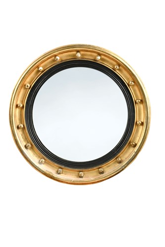 Lot 819 - A Regency giltwood convex mirror