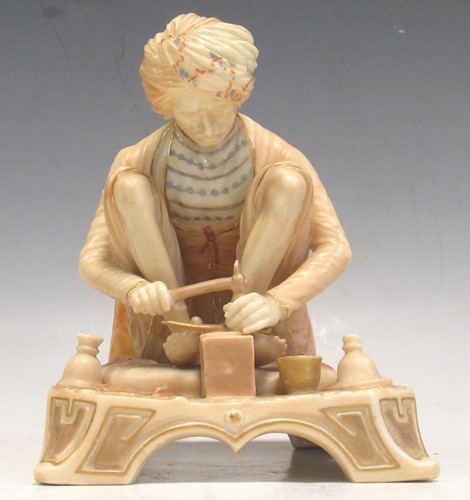 Lot 36 - A Royal Worcester figure of Karan Singh the...