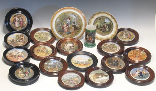 Lot 18 - A collection of Victorian and later ceramic...