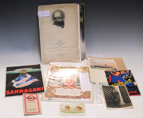 Lot 94 - Large box of ephemera, including the...