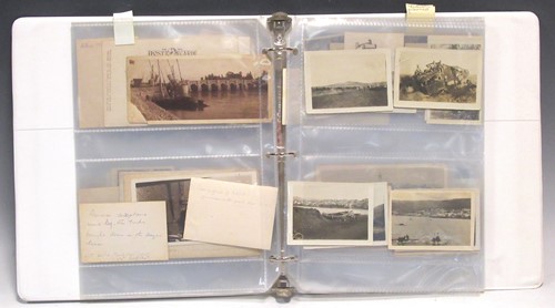 Lot 88 - Postcard and photograph album, First World War...