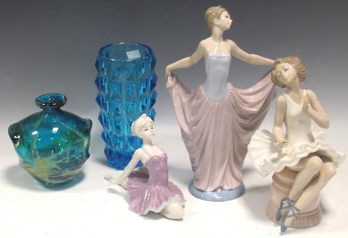 Lot 57 - Lladro and Nadal dancer figurines, another...