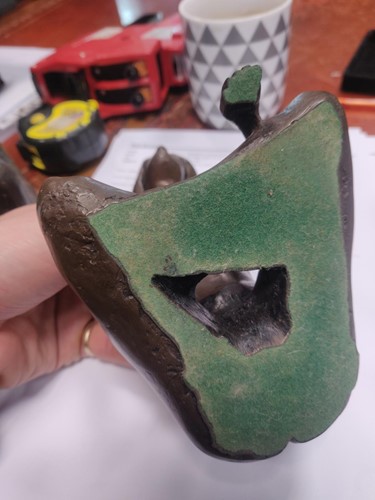 Lot 77 - A French metronome, pewter quart jug, brass...