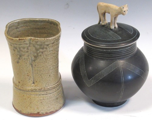 Lot 2 - A studio pottery vase, possibly Walter Keeler...