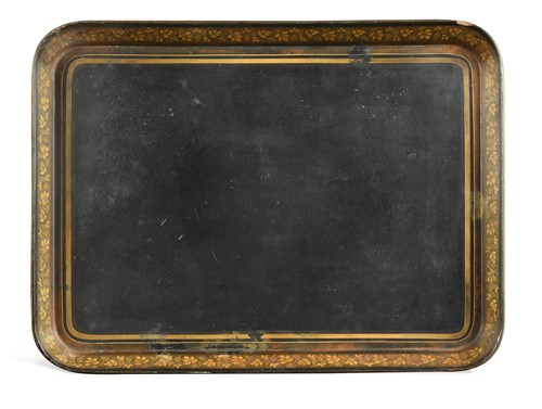 Lot 682 - A Regency papier mâché tray