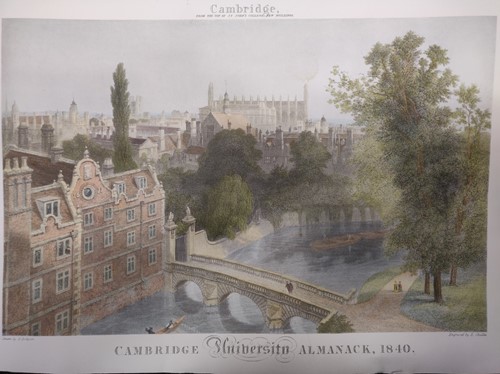 Lot 363 - Group of reproduction coloured Cambridge prints