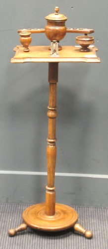 Lot 470 - A 19th century turned smokers companion, 89cm...