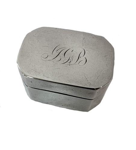 Lot 248 - A George III 18th century silver nutmeg grater