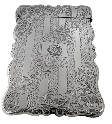 Lot 262 - An early 20th century silver card case