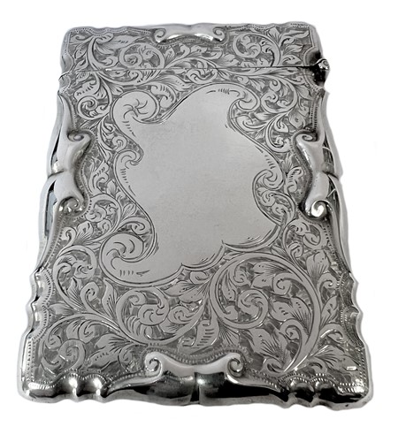 Lot 259 - An early 20th century silver card case