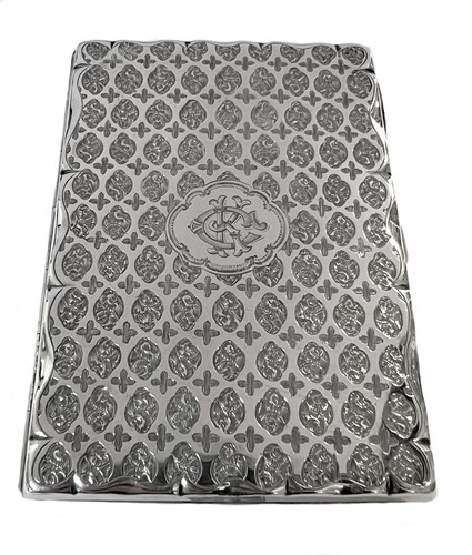 Lot 267 - A Victorian silver pocket notebook