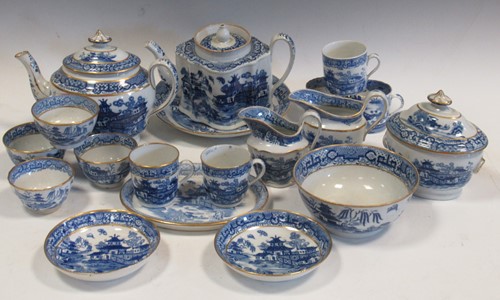 Lot 77 - A collection of Newhall blue and white 'Two...