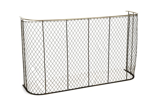 Lot 865 - A wirework nursery guard, 19th century