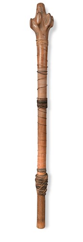 Lot 644 - A Fijian war club 'waka vividrasa'