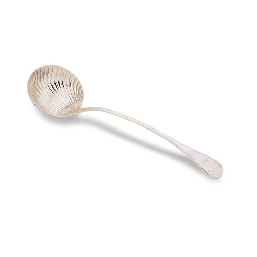 Lot 350 - A George III silver soup ladle