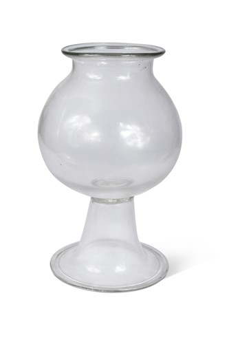 Lot 595 - A George III glass leech jar