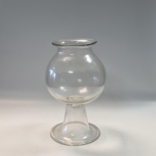 Lot 595 - A George III glass leech jar