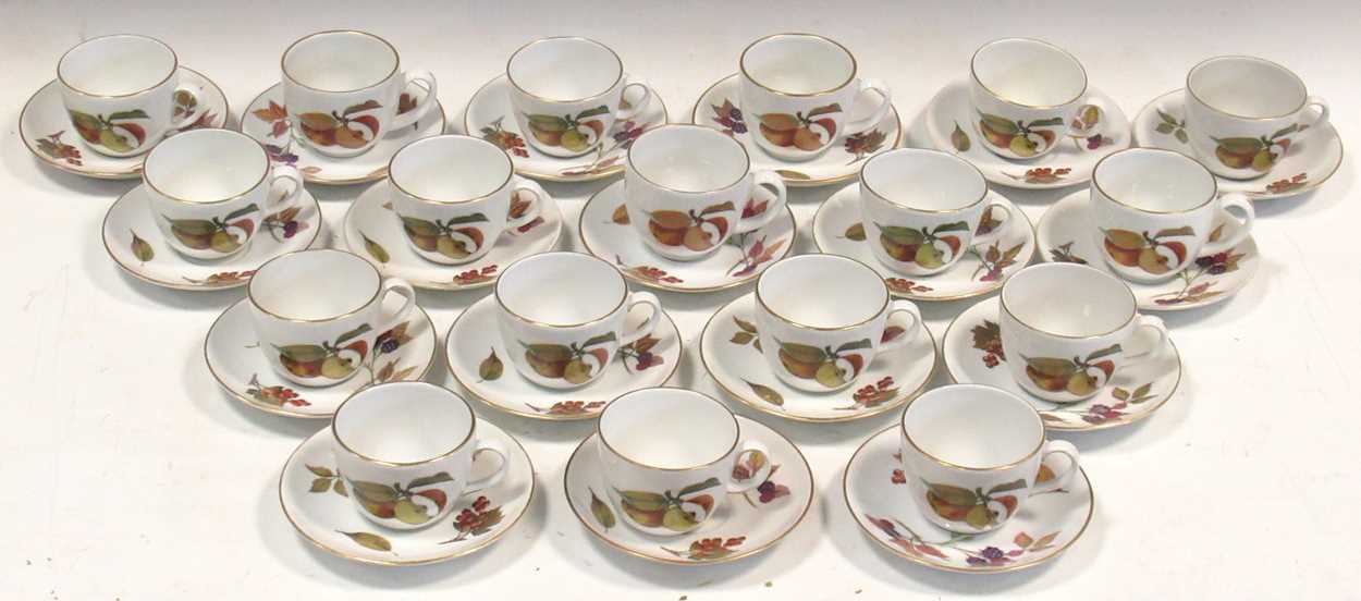 Lot 74 - A Royal Worcester Evesham China tea service...